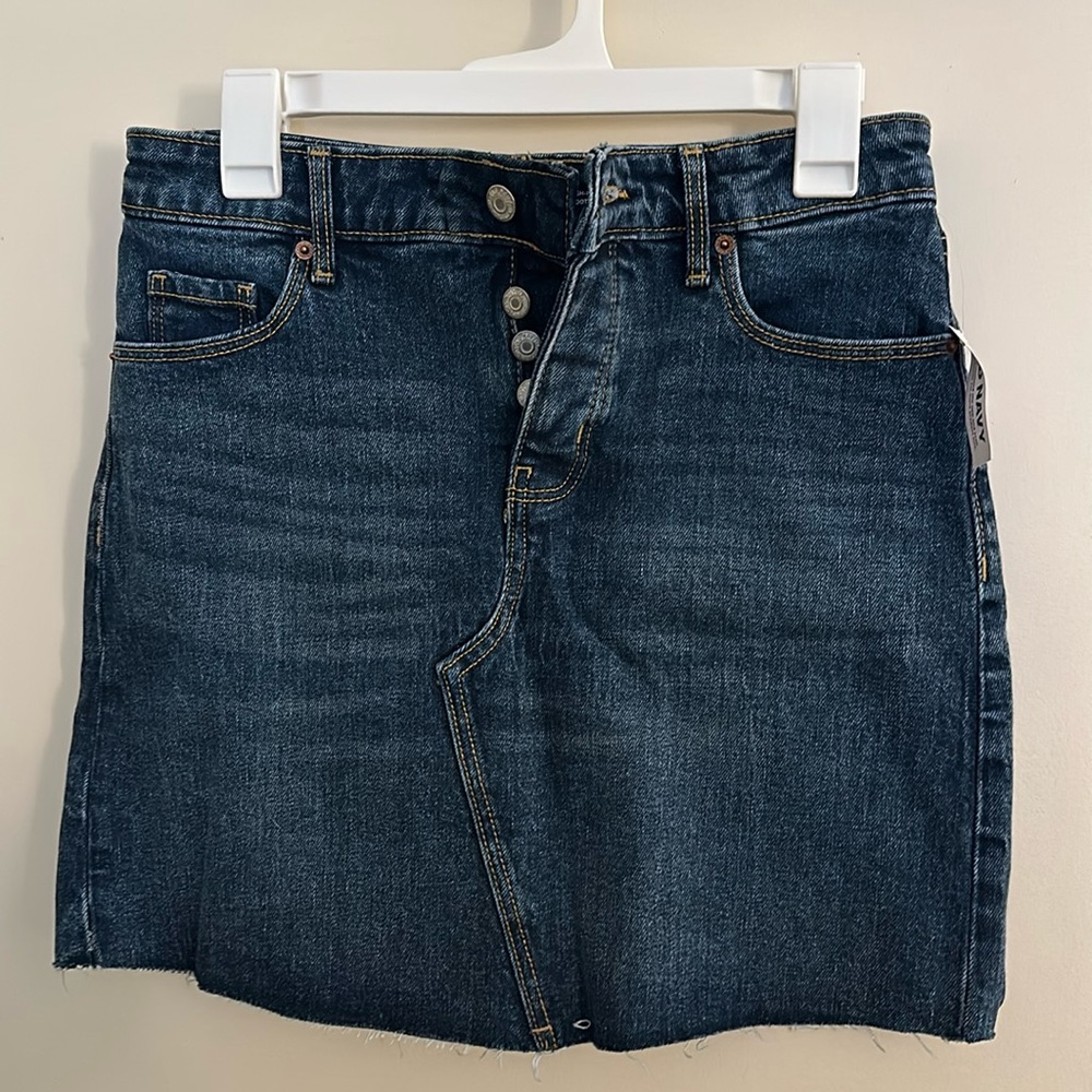 NWT Old Navy button fly denim skirt 2